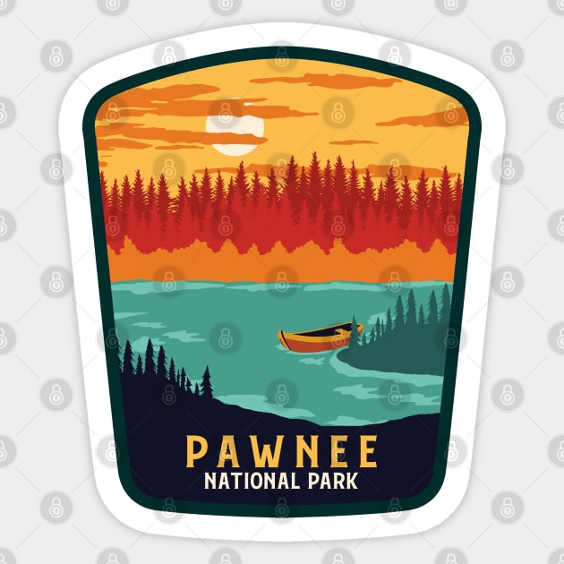 Pawnee National Park Sticker by Priyanka Tyagi